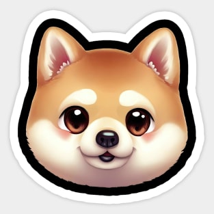 Enchanting Shiba Inu Art Sticker